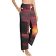 thumbnail image 2 of Daiia Sunset Western Desert Cowboy Women's Sleep Pant with Pockets and Drawstring,Pajama Pants-Medium, 2 of 9