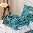 thumbnail image 5 of Homewish Kids Camping Themed Zipper Full Size Comforter Sets with Fitted Sheet and 2 Pillowcases,Country Farmhouse Cabin Style Zipper Bedding Set For Boys,Reversible,4 Pieces, 5 of 7