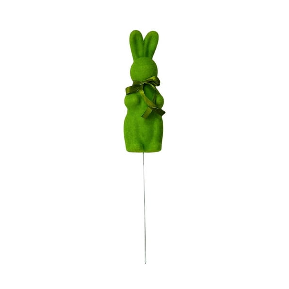Insert de Petite Branche de Lapin de Pâques en Mousse Simulée Vert Menthe pour Décoration Florale de Jardin en Ton Vert Menthe