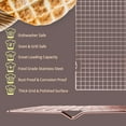 thumbnail image 2 of Cooling Rack for Baking  Baking Rack, Thick Wire Cookie Rack for Cooking, Roasting, Grilling, Drying, Oven Safe, Fits Half Sheet Pan, Silver, 2 of 7