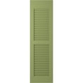 thumbnail image 6 of Ekena Millwork 12"W x 67"H Americraft Two Equal Louver Exterior Real Wood Shutters (Per Pair), Moss Green, 6 of 10
