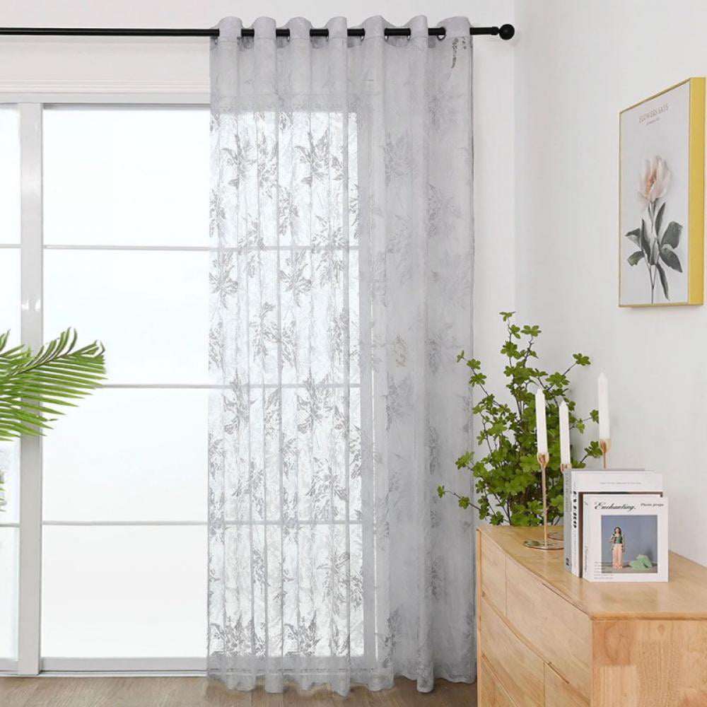 Details about   White Yarn Curtain Window Tulle Curtains Modern Window Treatments Voile Curtain 