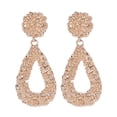 thumbnail image 7 of SmartBy Bohemia Women Geometric Emboss Hollow Teardrop Dangle Stud Earrings Jewelry Gift, 7 of 7