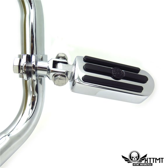 HTTMT- USMT216-049+216-093 -Replacement of Streamliner Skull FootPeg Kit 1" 1 1/4" Mount For Honda GL1800 VT750 Shadow