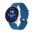 thumbnail image 1 of Smart Watch Heartrate Reloj de pulsera con presión arterial Oxígeno en sangre Reloj redondo a prueba de agua, Azul Inevent EL002998-01B, 1 of 7