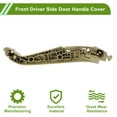 thumbnail image 5 of Front Driver Side Door Panel Handle Pull Trim Cover for BMW 5 Series G30 2017-2021 Inner Door Handle Door Pull Handle Cover Beige ABS 1 Set, 5 of 6