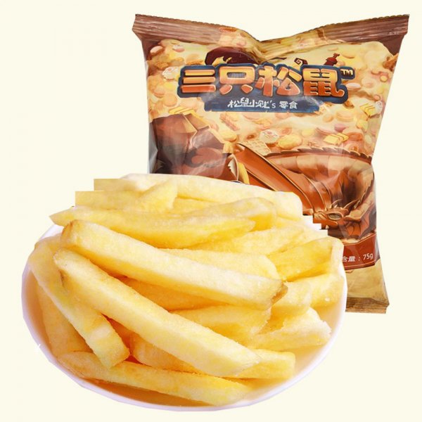 American French Fries 75g*2bags Office Casual Snacks Crispy Food French