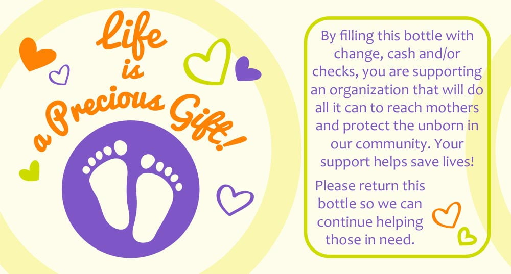 Encore, Life is Precious Pro-Life Bottle (Pack of 120)