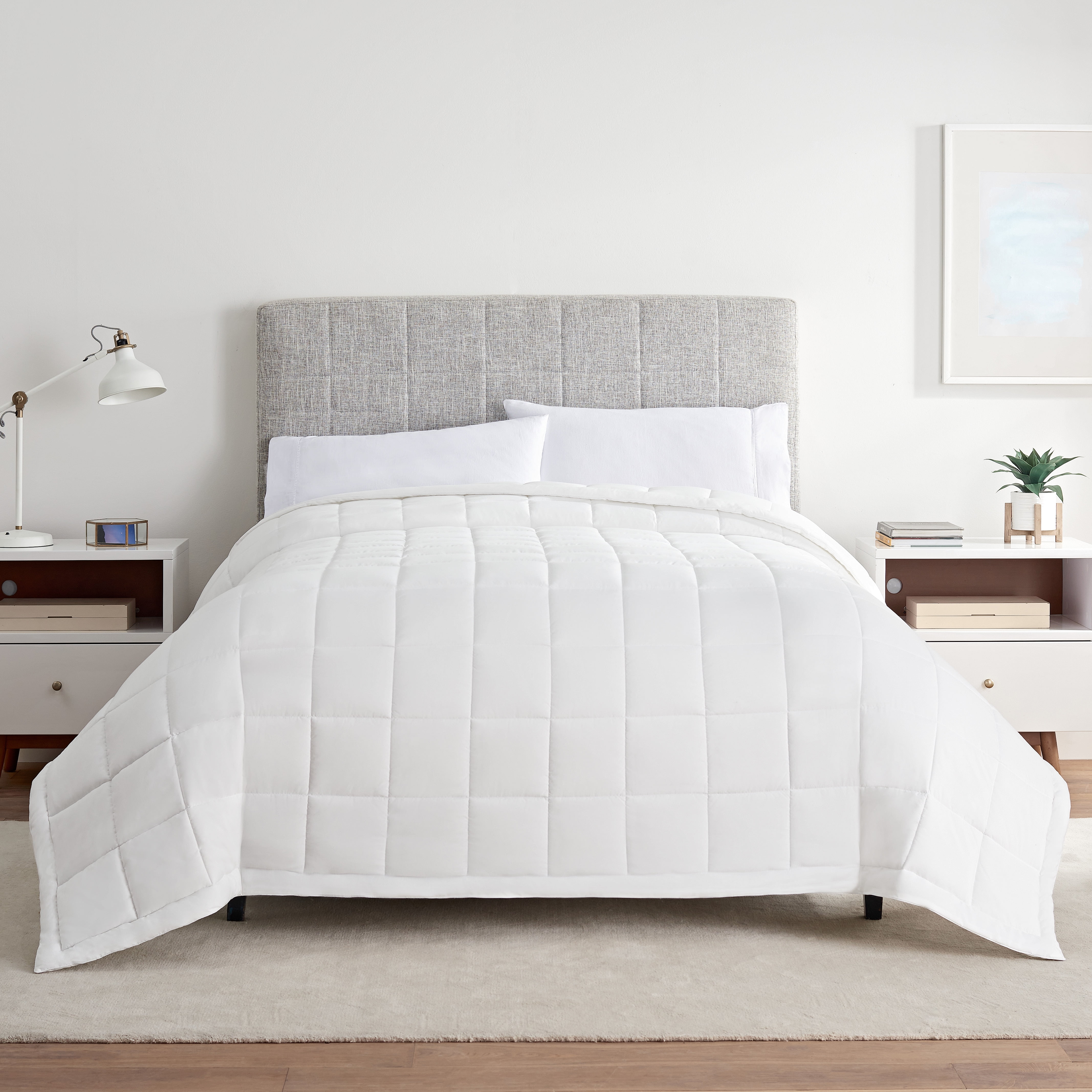 Serta Air Dry Down Alternative Blanket, ,White; King