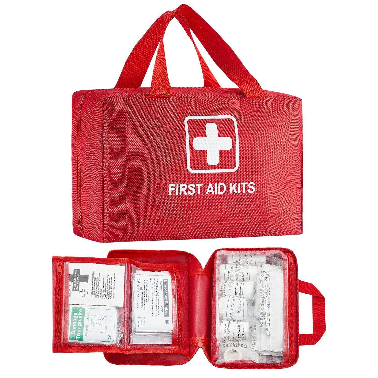 500 Piece First Aid Kit 600D Nylon Large Survival Bag Emergency Medical Supplies for Home Car Office Travel Camping Hiking Sports Outdoor