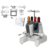 Brother Entrepreneur One PR1X Single Needle Embroidery Machine 12x8 with PRMNGRMKIT1 Monogram Kit Bundle