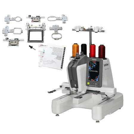 Brother Entrepreneur One PR1X Single Needle Embroidery Machine 12x8 with PRMNGRMKIT1 Monogram Kit Bundle