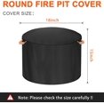thumbnail image 2 of CZCPP-housse de Foyer pour Solo Stove Ranger 18 Pouces Housses de Foyer Rondes Extérieur, 600 Anti-Uv & Imperméable Sans Fumée, pour Foyers à Gaz/table/bol (Ranger - 18”x 15”), 2 of 4