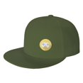 thumbnail image 1 of DouZhe Flat Brim Cap Snapback Hat, Gaming Console Gamer Imprime Casquette de Baseball Adulte Vert Réglable, 1 of 6