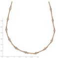 thumbnail image 6 of Sterling Silver Rose Gold Plated Fancy Cubic Zirconia Station Necklace, 6 of 7