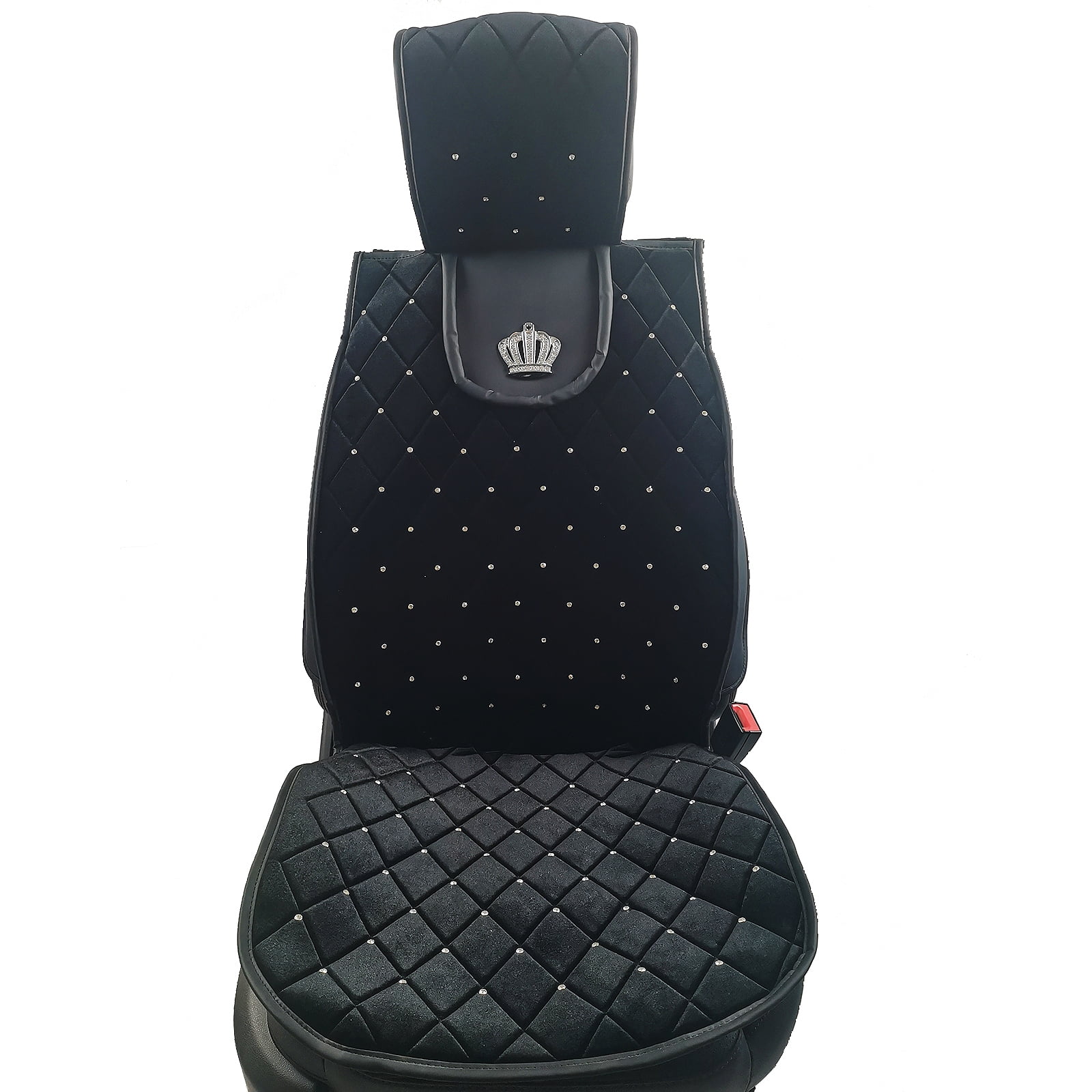 Carshaping Soft Velvet With Bling Diamond 1PC Car Seat Covers Universal