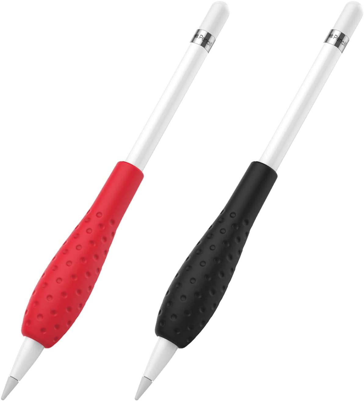 2 Pack Silicone Grip Holder Ergo Protective Sleeve Cover Case Accessories Compatible With Apple Pencil 1st 2nd Generation White Gem Green Walmart Com
