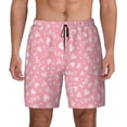 thumbnail image 2 of Picia Love pattern Mens Swim Trunks with Compression Liner Stretch Beach Shorts Quick Dry with Zipper Pockets No-Chafing Board Shorts-X-Large, 2 of 9
