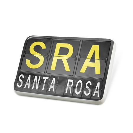 Porcelein Pin SRA Airport Code for Santa Rosa Lapel Badge – NEONBLOND