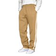 thumbnail image 5 of Mens Side Stripe Color Block Casual Sweatpants Elastic Drawstring Waist Straight Leg Athletic Bottoms With Pockets 2XL, 5 of 9
