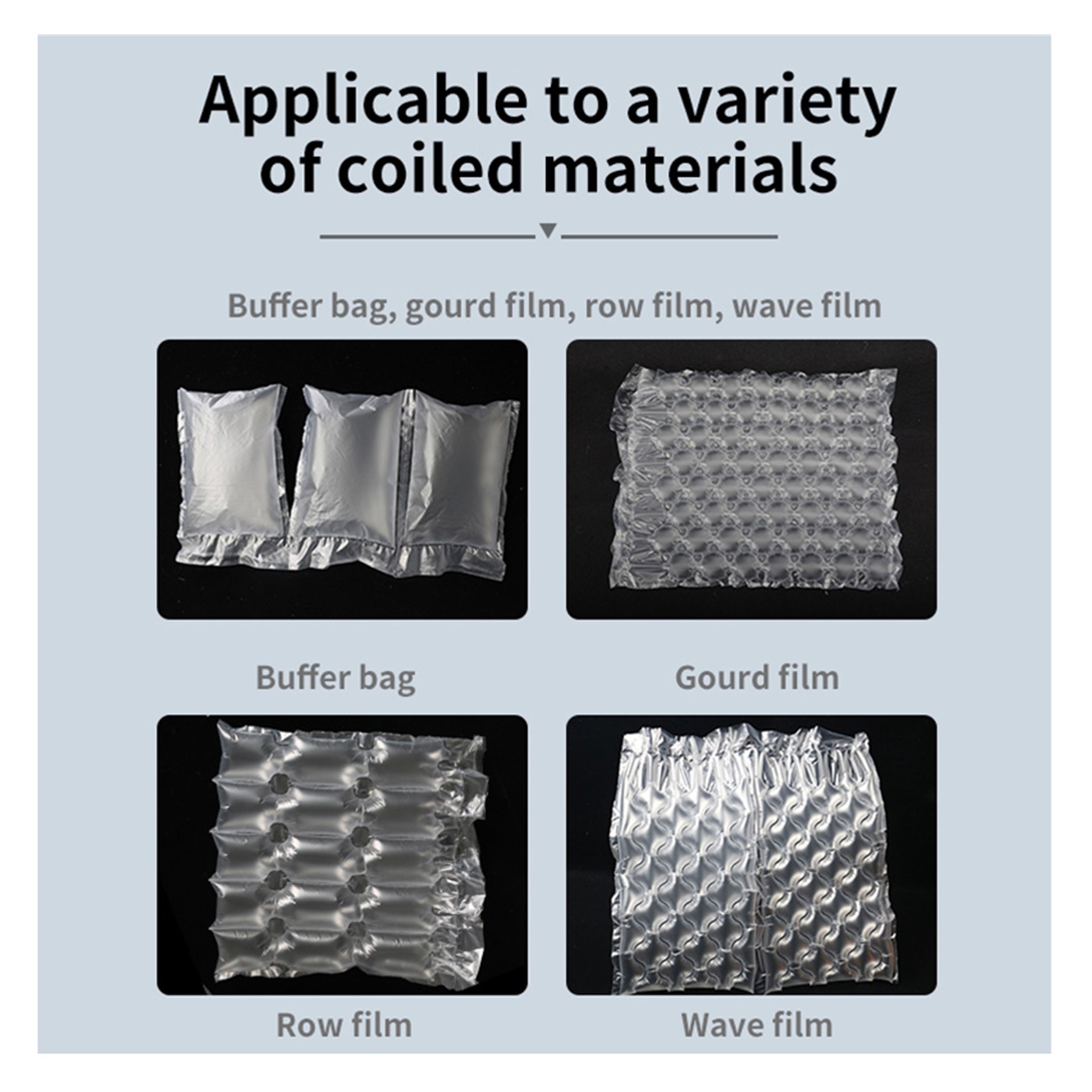 Buffer Air Cushion Machine Buffer Air Pillow Packing Inflator Automatic Filling Air Pillow Bag Bubble Film Bubble Bag Machine