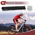 thumbnail image 2 of 38 Set 13G Radios de Bicicleta 244mm Radios de Rueda de Bicicleta Acero al Carbono Negro, 2 of 7