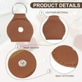 thumbnail image 3 of Pocket Hug Token, Heart Double Sided Coin with Leather Keychain Long Distance Relationship Inspirational Keepsake Gifts, I Can't Say I Love You Enough, 3 of 7