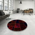 thumbnail image 3 of Ahgly Company Indoor Rectangle Abstract Red Patchwork Area Rugs, 2' x 4', 3 of 6