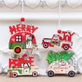 thumbnail image 2 of 1/3 piezas de adornos colgantes de Navidad de madera pintados de colores para árbol de Navidad, adornos colgantes para fiestas en casa, regalo para niños, Año Nuevo 2022, 2 of 5