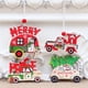 thumbnail image 2 of 1/3 piezas de adornos colgantes de Navidad de madera pintados de colores para árbol de Navidad, adornos colgantes para fiestas en casa, regalo para niños, Año Nuevo 2022, 2 of 5