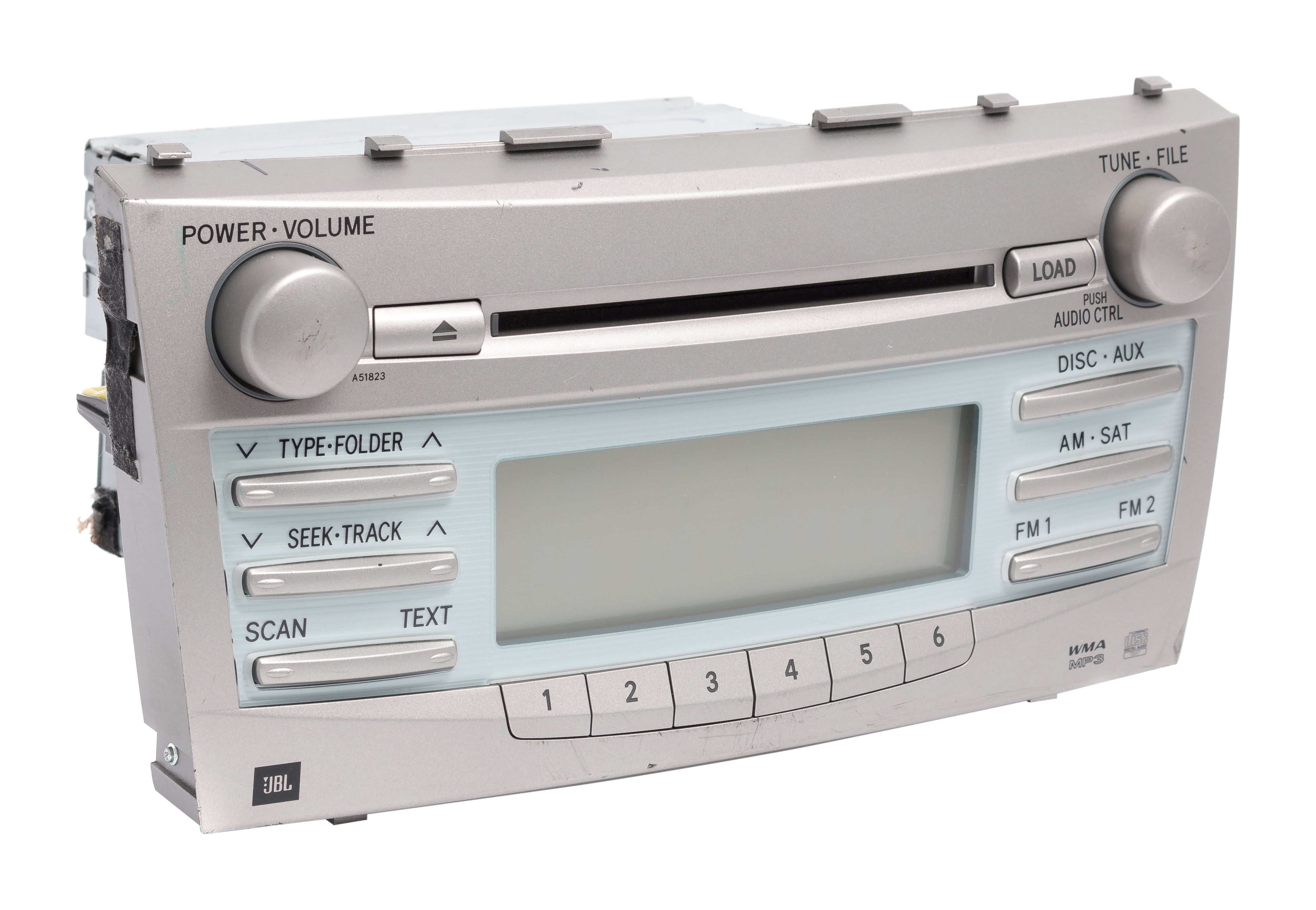 Restored Toyota Camry 2007-2009 AMFM Radio and CD MP3 Player Part 86120-06190 Face A51823 (Refurbished)