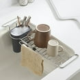 thumbnail image 2 of Kohler 5473-CHR 14.6-17.6 in. Charcoal & Stainless Steel Kitchen Sink Utility Rack, 2 of 6