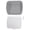 Gray, variant on M Buder Pet Dog Potty Tray Portable Mesh Puppy Training Pad Holder with Splash Wall Small Animal Toilet, Indoor Outdoor Easy Clean Reusable Litter Box, 21.6x17.7 inches / 55x45 cm, Gray