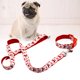 thumbnail image 2 of EeaseMX Correa para perro con diseño navideño, de poliéster, larga, multiusos, resistente, con reducción de fricción, para caminar, correr, entrenar, talla S, estilo aleatorio., 2 of 8
