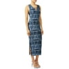 Sofia Jeans By Sofia Vergara Lace-Up Neck Fitted Tie-Dye Maxi Dress Women's