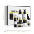 thumbnail image 3 of Set hidratante de 5 piezas con brillo para ojos y baba de caracol. Incluye tónico, sérum, limpiador, hidratante, crema para ojos y loción corporal. Un regalo único para mujeres. Crema para ojos de 100, 3 of 9