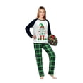 thumbnail image 3 of LuLiaMenton Family Christmas Pajamas, Red Plaid WE ARE FAMILY Matching Sleepwear, 7-8Y-Kid, 3 of 6