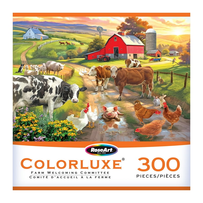 RoseArt Colorluxe 300-Piece Farm Welcoming Committee Adult