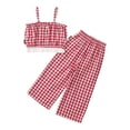 thumbnail image 1 of Zpanxa Summer Outfits for Girls Bow Print Pullover Top and Solid Color Long Pants Set 7-8 Years, 1 of 3