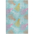 thumbnail image 2 of Addison Rugs Dream Shag Premium Machine Washable Transitional Coral Aqua Rectangle Rug, 5' x 7'6", 2 of 8