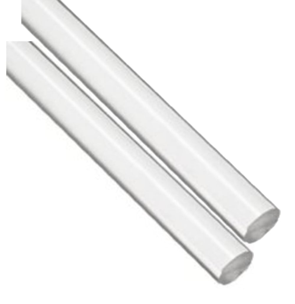 diameter Opaque White Plastic Two 24" 12.7mm Acrylic Rods 1/2'' 610mm 