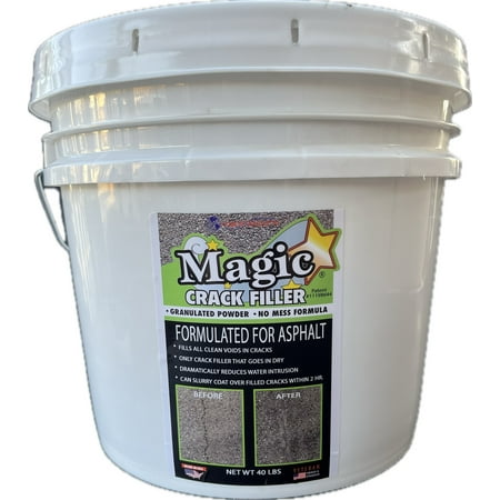 Magic Crack Filler (Asphalt/Black) - 40 LB Bucket