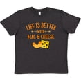 thumbnail image 3 of Inktastic Life's Better Mac & Cheese Youth T-Shirt, 3 of 5