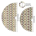 thumbnail image 5 of Yayeee Christmas Tree Skirt 35 inches for Xmas Tree Holiday Party Decoration, Beige Floral Pattern, 5 of 6