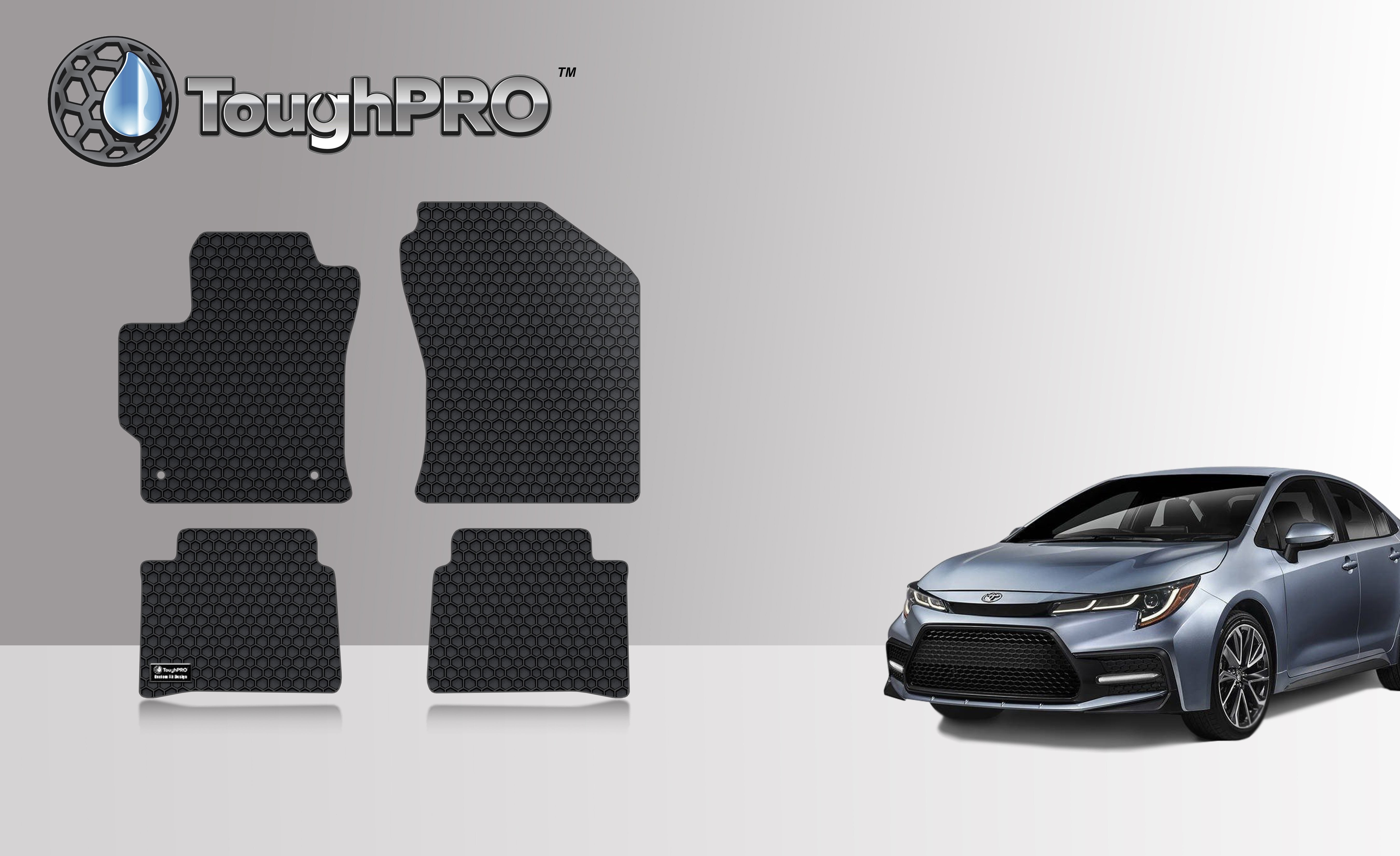 ToughPRO Floor Mat Accessories 1st & 2nd Row Mats Compatible with 2020
