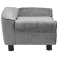 thumbnail image 3 of vidaXL Dog Sofa Grey 72x45x30 cm Plush, 3 of 5