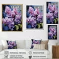 thumbnail image 4 of Designart "Dream Of Lilacs In Minimalism V" Lilacs Floater Framed Canvas Wall Art, 4 of 5