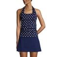 thumbnail image 3 of Lands' End Women's D-Cup Chlorine Resistant Square Neck Halter Tankini Swimsuit Top, 3 of 3