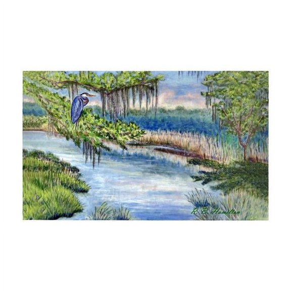 Betsydrake DM1184G 30 x 50 in. Marsh Morning Door Mat - Large