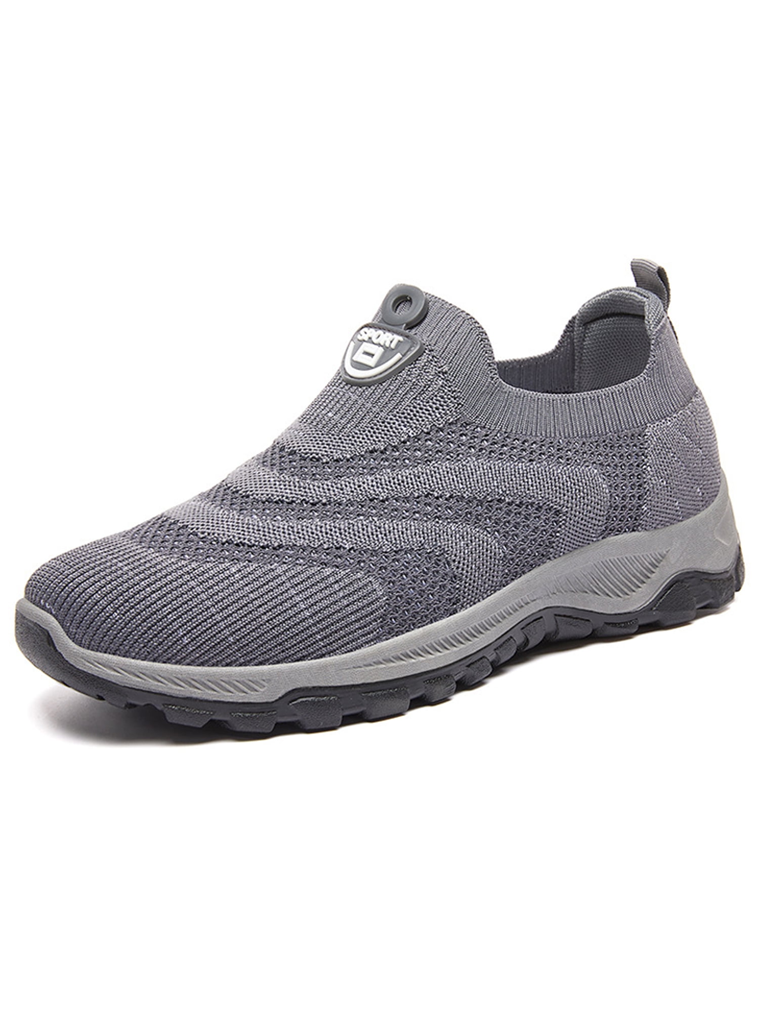 Ymiytan Mens Slip-on Athletic Walking Shoes Gray 7.5 - Walmart.com